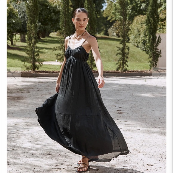 NWT DISSH Linen Maxi Dress - Picture 2 of 8